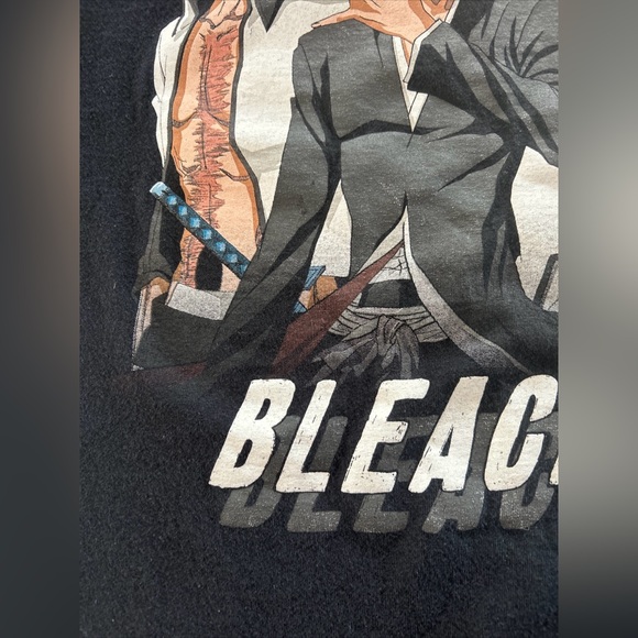 Bleach-Shonen Jump-Mens Shirt-Large-Black-Ripple Junction-TV Tokyo T Shirt-Anime - Picture 4 of 11
